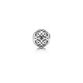 Charm Filigrana Corazones Plateado