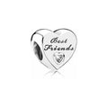 Charm Corazón Best Friends con Zirconia