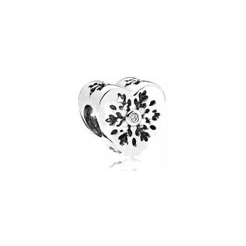 Corazón con Flama Blanca y tipo Diamante
