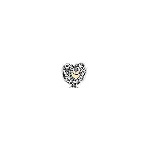 Charm Corazón Filigrana plata