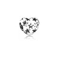 Charm Corazón con Estrellas