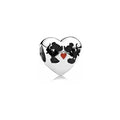 Charm Corazón Mickey y Minnie Beso