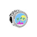 Charm Separador Cielo con Palmeras y Ciudad