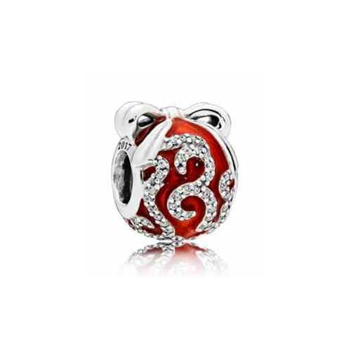 Charm Dije "2017" Hilo Rojo y Cristales