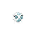 Charm Corazones Azul Claro