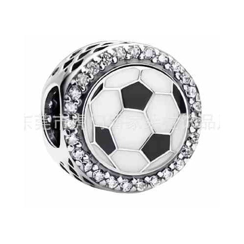Charm Balón de Fútbol con Cristales Brillantes