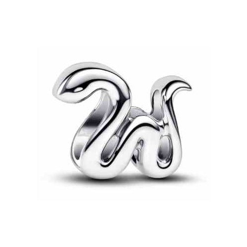 Charm Separador Serpiente Elegante Plata