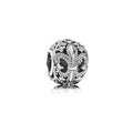 Charm Separador "Flor de Lis" con Circonitas