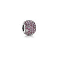 Charm Separador Pavé Rosa
