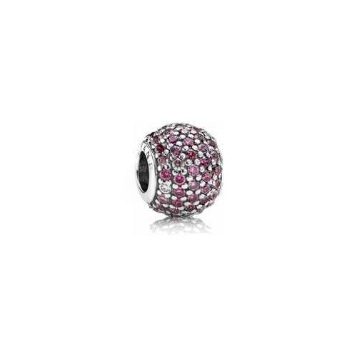Charm Separador Pavé Rosa