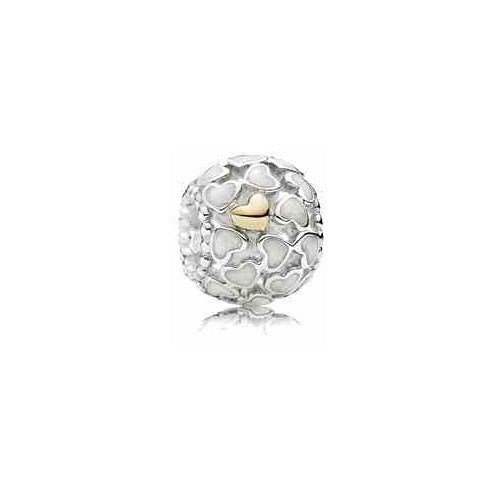 Charm Corazones Enamorados en plata y Plata