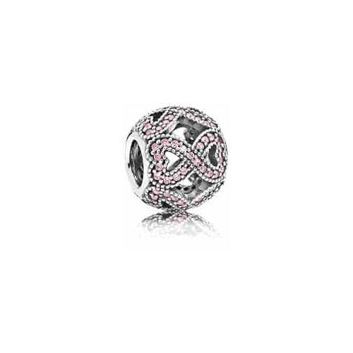 Charm Infinito Rosa Brillante