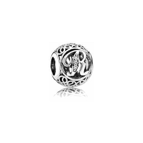 Charm Letra R con Brillantes Calada