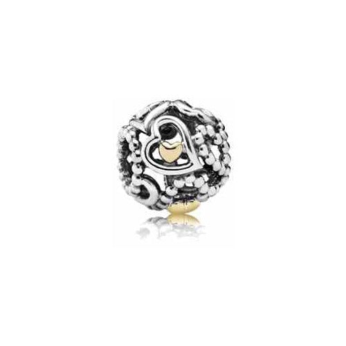Charm Corazones Entrelazados de Plata