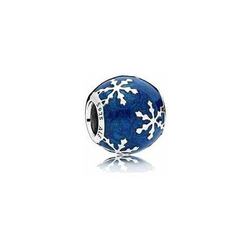 Charm Copo de Nieve Azul Profundo