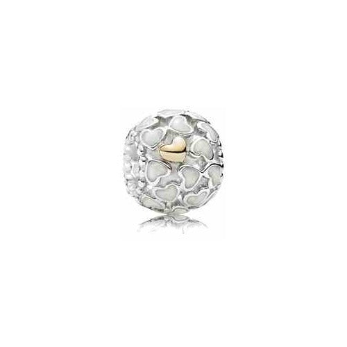 Charm Corazones Encantados en Plata Pura