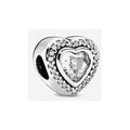 Charm Corazón Brillante con Circonitas