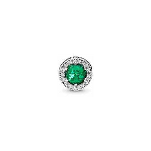 Charm Corazón tipo Esmeralda con Circonitas