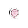 Charm Separador Cristal Rosa Brillante