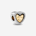 Dije "In my heart" con circonitas cúbicas