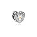 Corazón Entrelazado con Circonitas y Corazón plata