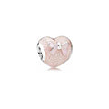 Charm Corazón Rosa con Lazo