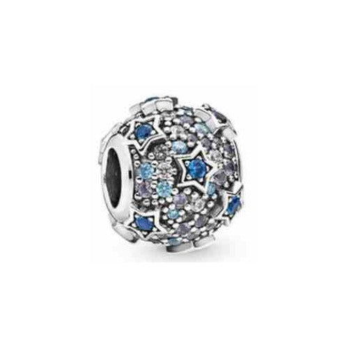 Charm Separador Estrellas Brillantes en Azul y Lavanda
