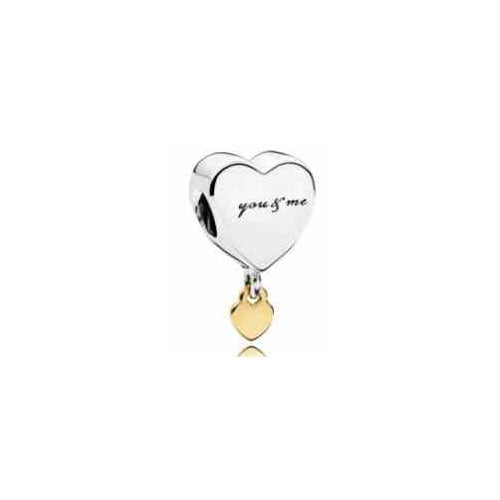 Charm "You & Me" Corazón Doble