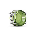 Charm Separador "Gota Verde" en Plata Esterlina y Circonias