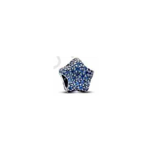 Charm Separador Estrella Azul Brillante