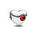 Charm Corazón con Piedra Roja