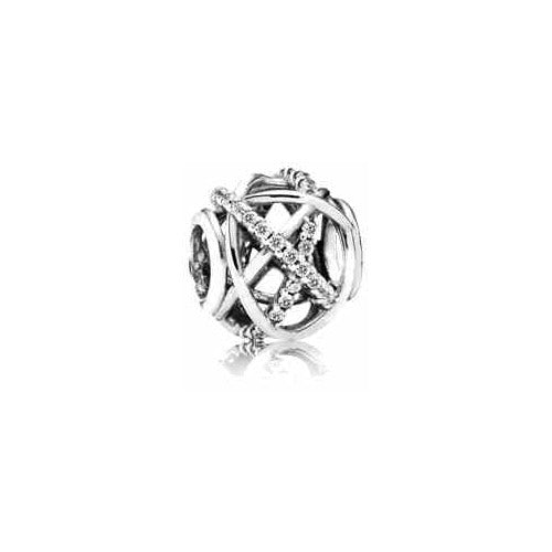 Charm "X" Entrelazadas Pavonado