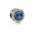 Charm Separador Azul Profundo con Cristales