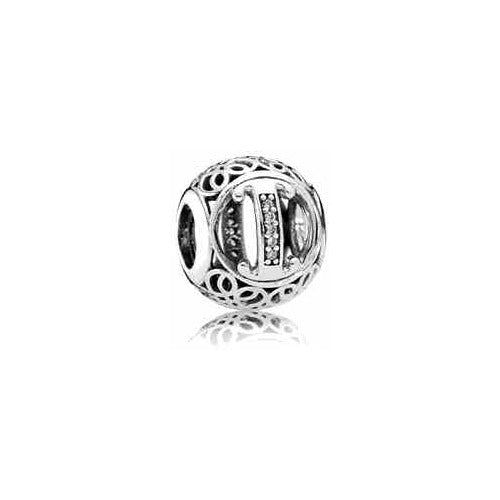 Charm Dije Letra T Brillante
