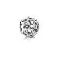Charm Separador Corazones Entrelazados en Plata