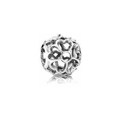 Charm Separador Corazones Entrelazados en Plata