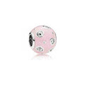 Charm Rosa con Cristales Brillantes