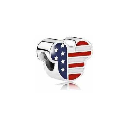 Charm Mickey Bandera Americana