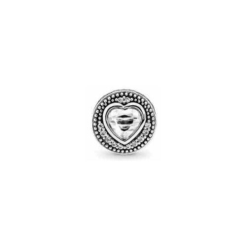 Separador "Corazón Brillante" en Plata