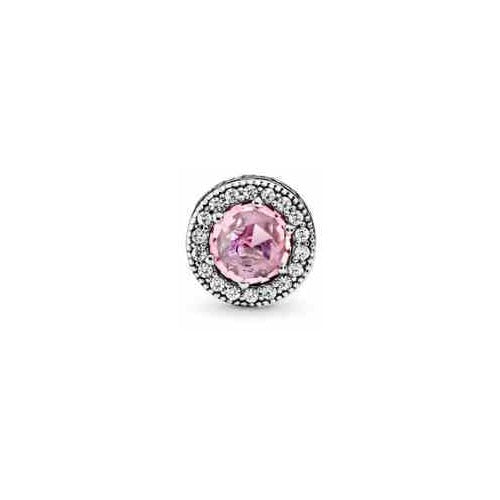 Charm Brillante Corazón Rosa
