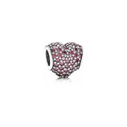 Charm Corazón Pica Pica Rosa