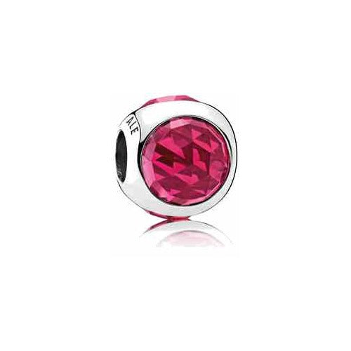 Charm Separador Rosa Brillante