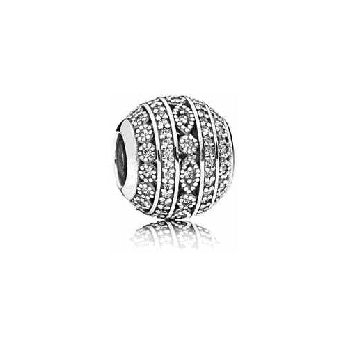 Charm Separador Brillante en Plata Esterlina