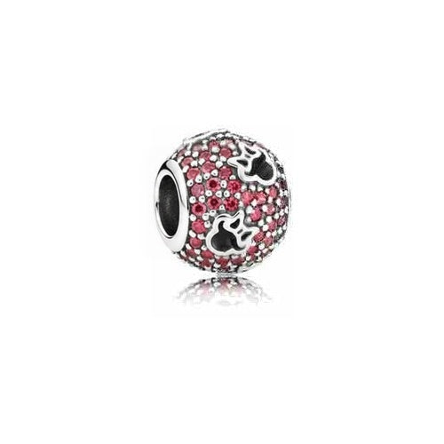 Charm Mickey Mouse Pave Rosa