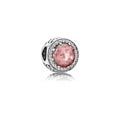 Charm Separador Rosa Brillante