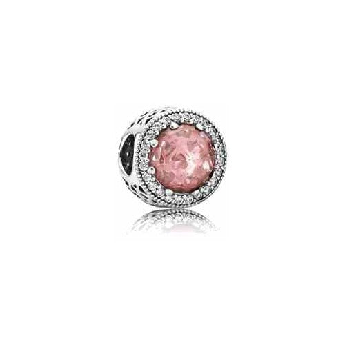 Charm Separador Rosa Brillante