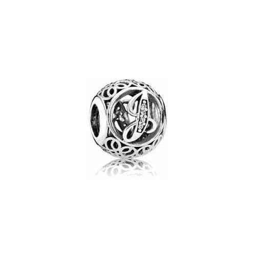Charm Separador Letra 'A' con Circonitas