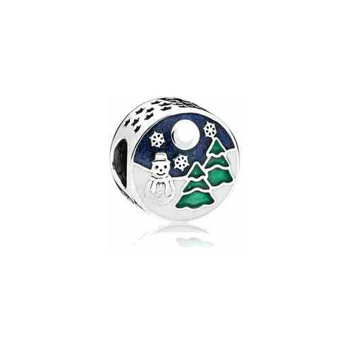 Charm Copo de Nieve y Muñeco de Nieve Navideño
