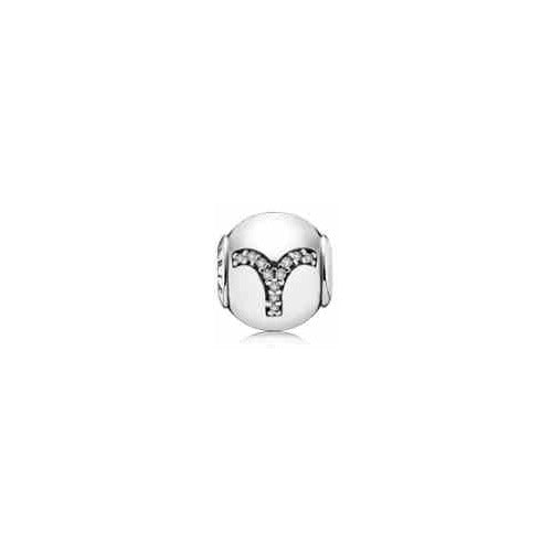 Charm Aries Zodiac en Plata Esterlina y Circonita Cúbica