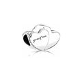Charm "You & Me" en forma de corazón doble